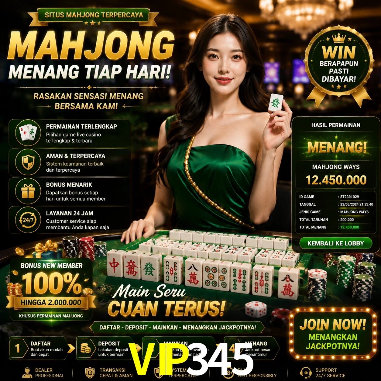 Cashback VIP VIP345 - reembolso semanal